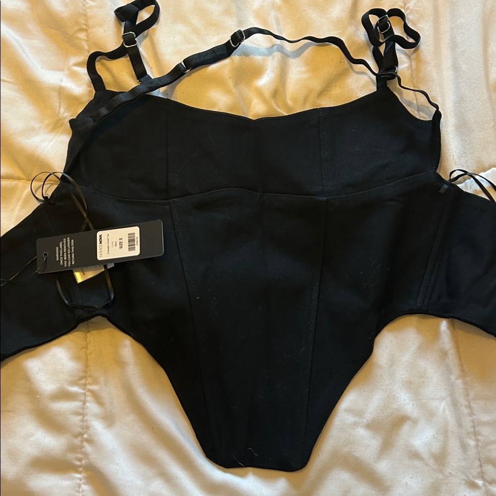 Fashion nova Black Corset Top